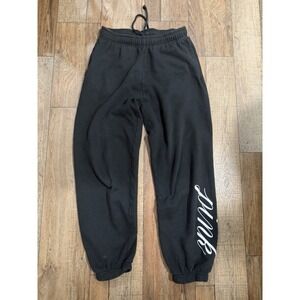 New Victoria's Secret PINK Joggers Small high rise, black Pants Logo Sweatpants
